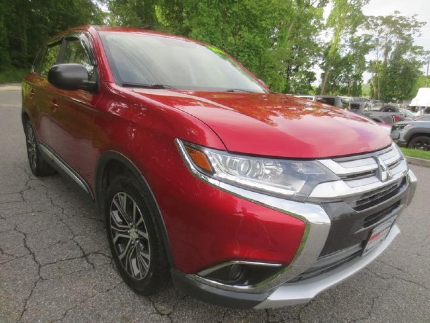 2018 Red /Black Mitsubishi Outlander ES (JA4AZ3A34JZ) with an 2.4L 4cyl engine, Automatic transmission, located at 270 US Route 6, Mahopac, NY, 10541, (845) 621-0895, 41.349022, -73.755280 - Photo#1